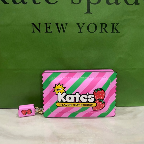 Kate Spade Bubblegum Coin Purse Wallet Bag Charm Card Holder - Picture 11 of 11
